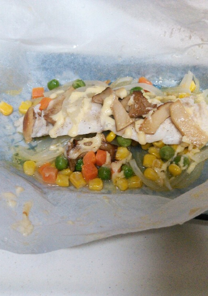 白身魚のマヨバター包み焼き-レシピのメイン写真