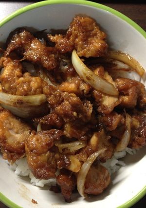 さっぱりガッツリ唐揚げ丼-レシピのメイン写真