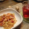 魚介のトマトクリームパスタ