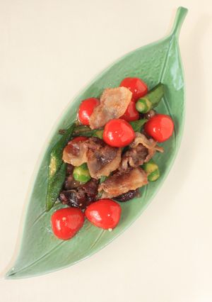カリカリ豚肉と野菜のぽん炒め-レシピのメイン写真
