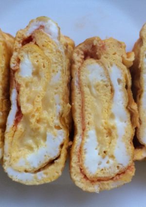 卵焼き（チーズ＋ケチャップ）-レシピのメイン写真