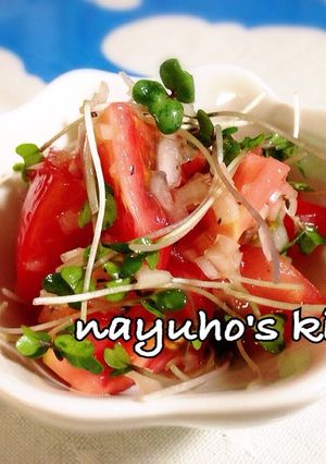 トマト美味しい♪バジドレ和え-レシピのメイン写真