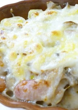 サツマイモ＆キノコたっぷり♪豆乳グラタン-レシピのメイン写真