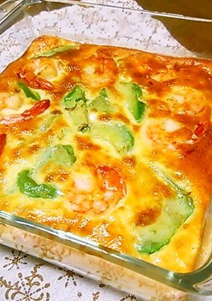 アボカドとエビのタルト台無しのキッシュ♥-レシピのメイン写真