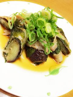 ナスの豚肉巻き-レシピのメイン写真