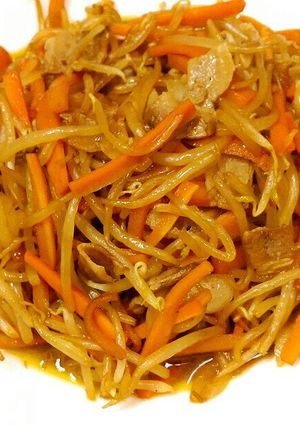 豚と人参ともやしの炒め物♪ご飯が進む!-レシピのメイン写真