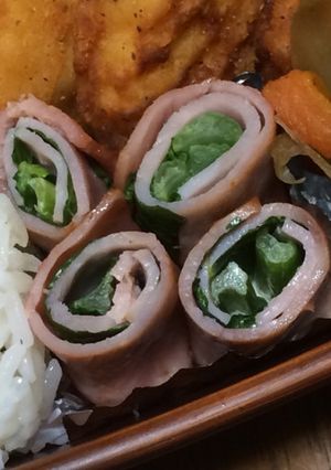 【お弁当】葉っぱでクルクル-レシピのメイン写真