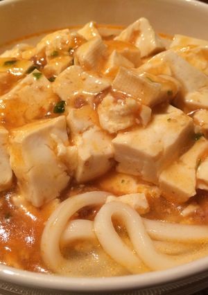 一人ランチに！5分で完成♡麻婆うどん♡-レシピのメイン写真