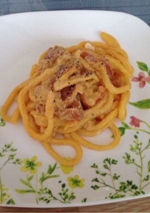 タマゴタケのカルボナーラ-レシピのメイン写真