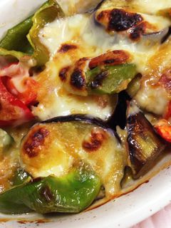 茄子とピーマンのチーズ味噌焼き-レシピのメイン写真