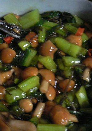 めちゃうまおつまみ!野沢菜のなめたけあえ-レシピのメイン写真