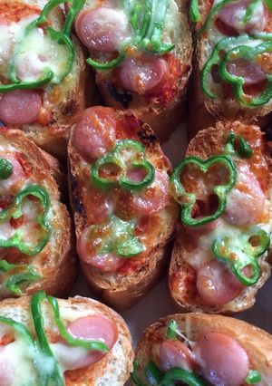 バゲットのピザトースト-レシピのメイン写真