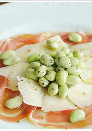 枝豆とペコリーノ、生ハムの前菜-レシピのメイン写真