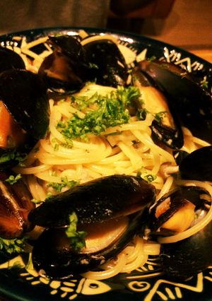 コストコムール貝とシーチキンのパスタ-レシピのメイン写真