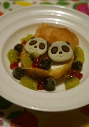さくさくぱんだdeシューアイスパンダ-レシピのメイン写真