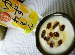 ゆずれもん蜂蜜レーズンヨーグルト＊-レシピのメイン写真