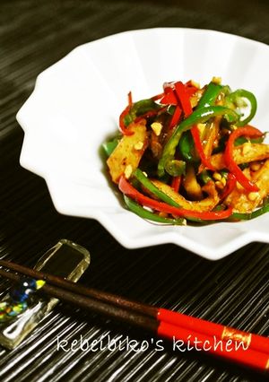 さっと1品＊ピーマンと竹輪の甜麺醤炒め-レシピのメイン写真