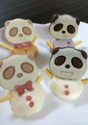 ブラマンジェでさくさくぱんだるま♡-レシピのメイン写真