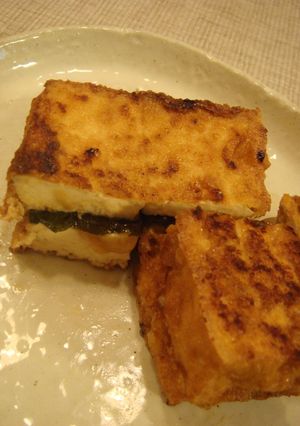 大葉にんにく醤油で厚揚げ＆チーズ-レシピのメイン写真