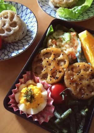 れんこんのはさみ焼き-レシピのメイン写真