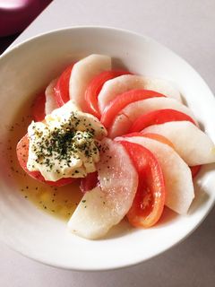 梨とクリームチーズのカプレーゼ-レシピのメイン写真