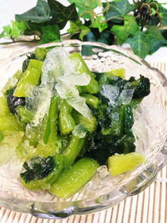 凍らせるだけ♪我が家の野沢菜漬の食べ方☆-レシピのメイン写真