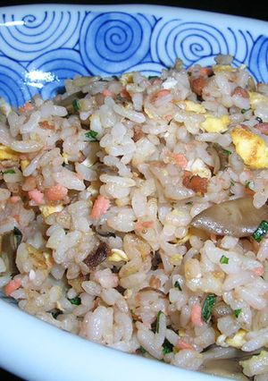 鮭ときのこのチャーハン☆　～紫蘇の香～-レシピのメイン写真