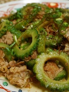 やみつき!美味しいゴーヤと豚肉炒め~☆-レシピのメイン写真