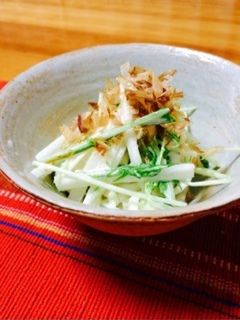 大根&水菜の梅マヨ和え-レシピのメイン写真
