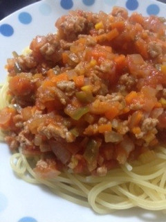 野菜たっぷりミートスパ-レシピのメイン写真
