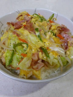★彡 ベーコンともやしで洋風玉子丼 ★彡-レシピのメイン写真