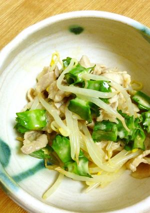 四角豆と豚肉のわさびマヨ和え-レシピのメイン写真