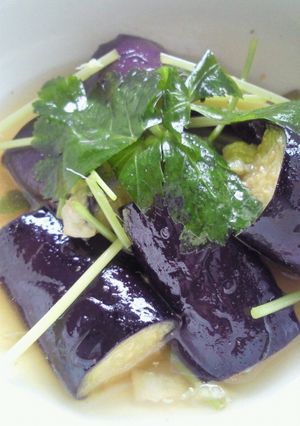 色が綺麗〜茄子の揚げ浸し(^皿^)-レシピのメイン写真