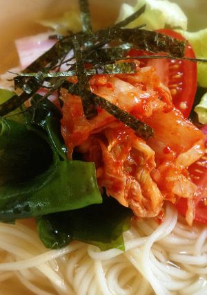 余った素麺で簡単冷麺-レシピのメイン写真