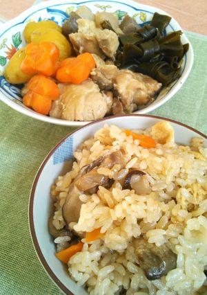 炊き込みご飯☆おかずも一緒に出来上がり-レシピのメイン写真