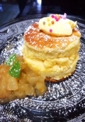 もっふりバニラのマシュマロホットケーキ♡-レシピのメイン写真