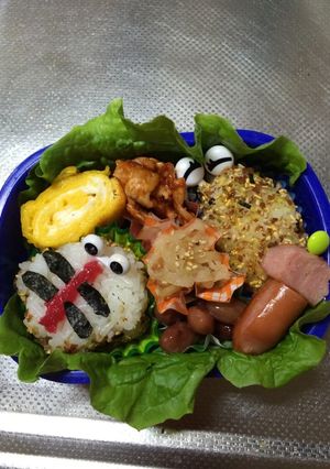秋のキャラ弁-レシピのメイン写真