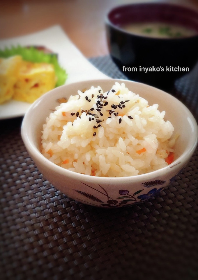 油揚げと生姜の炊きこみご飯（おこわ）-レシピのメイン写真