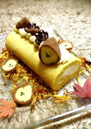 スイートポテトロールケーキ-レシピのメイン写真
