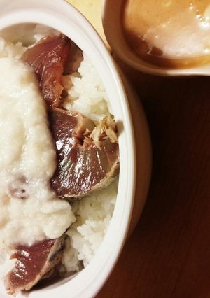 タレが美味しい！鰹たたきでトロロ丼-レシピのメイン写真
