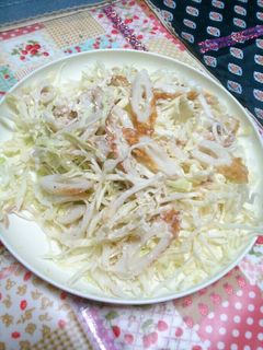キャベツ竹輪ツナサラダ-レシピのメイン写真