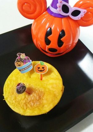 ハロウィン！超簡単パンプキンチーズケーキ-レシピのメイン写真