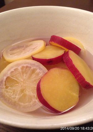 レンジでホクホク♬さつまいもの檸檬煮-レシピのメイン写真