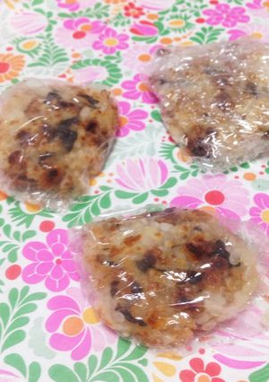 離乳食♡納豆焼きおにぎり♡粉チーズイン-レシピのメイン写真