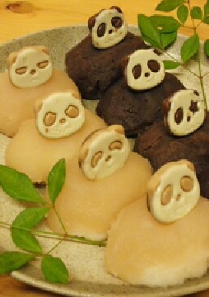 さくさくぱんだの白黒おはぎ-レシピのメイン写真