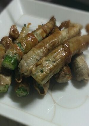 オクラの豚肉巻き-レシピのメイン写真