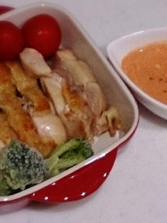 簡単☆グリルチキンのトマトマヨソースがけ-レシピのメイン写真