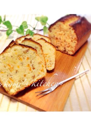 オレンジピールとくるみのパウンドケーキ♡-レシピのメイン写真