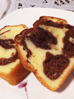 *しっとりマーブルケーキ*-レシピのメイン写真