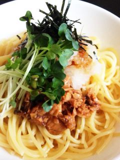 大根おろしとなめ茸とツナのパスタ-レシピのメイン写真